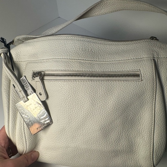 Furla White Leather Shoulder Bag - Picture 8 of 13